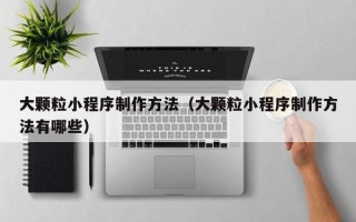 宜宾大颗粒小程序制作方法（大颗粒小程序制作方法有哪些）